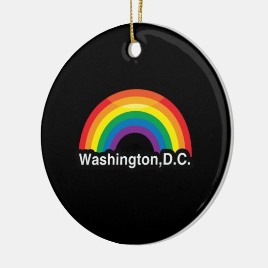 REGENBOGEN WASHINGTONS D.C. LGBT PRIDE KERAMIK ORNAMENT (Links)