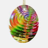 Regenbogen-Wasser-Ringe Keramik Ornament (Rechts)