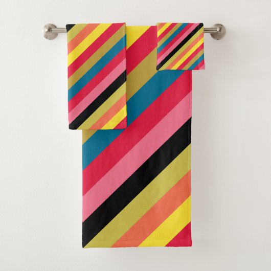 Regenbogen Wasserfall Streifen Badhandtuch Set (Insitu)