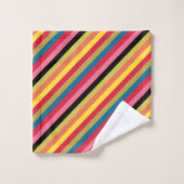 Regenbogen Wasserfall Streifen Badhandtuch Set (Waschlappen)