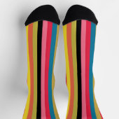 Regenbogen Wasserfall Streifen Socken (Oben)