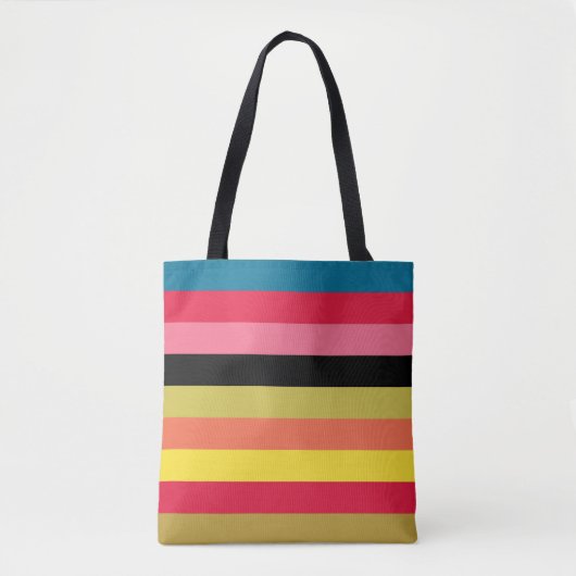 Regenbogen Wasserfall Streifen Tasche (Vorderseite)