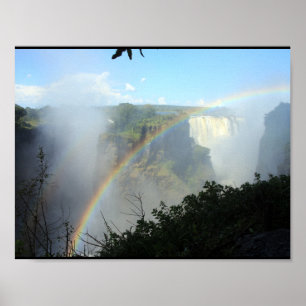 Regenbogen Wasserfall Wasser Wasserfall Park Gold  Poster