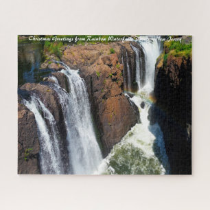 Regenbogen Wasserfälle Paterson New Jersey. Puzzle