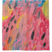 Regenbogen Wasserfallmalerei Duschvorhang (Vorderseite)