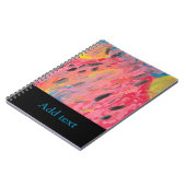 Regenbogen Wasserfallmalerei Notizblock (Linke Seite)