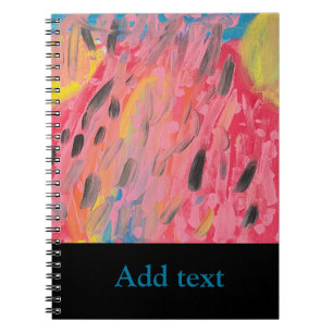 Regenbogen Wasserfallmalerei Notizblock