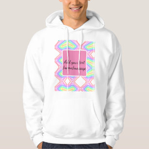 Regenbogen-Wasserfarbe Name Text benutzerdefiniert Hoodie