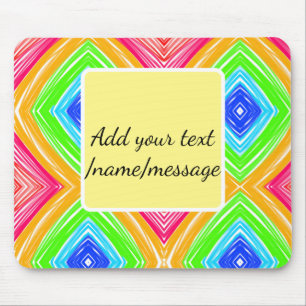 Regenbogen-Wasserfarbe Name Text benutzerdefiniert Mousepad