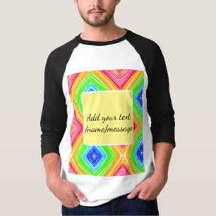 Regenbogen-Wasserfarbe Namenstext benutzerdefinier T-Shirt