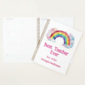 Regenbogen Wasserfarbe Pastell bester Lehrer ever Planer (Anzeige)