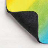 Regenbogen Wasserfarbe Stolz Hell und Lebendig Mousepad (Ecke)