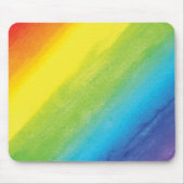 Regenbogen Wasserfarbe Stolz Hell und Lebendig Mousepad (Vorne)