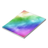 Regenbogen Wasserfarben Notizblock (Rotiert)