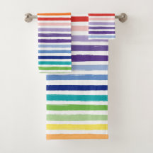 Regenbogen-Wasserfarben-Pinsel-Streifenmuster