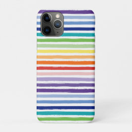 Regenbogen-Wasserfarben-Pinsel-Streifenmuster Case-Mate iPhone Hülle