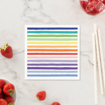 Regenbogen-Wasserfarben-Pinsel-Streifenmuster