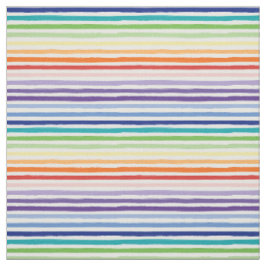 Regenbogen-Wasserfarben-Pinsel-Streifenmuster Stoff