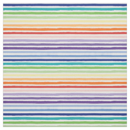 Regenbogen-Wasserfarben-Pinsel-Streifenmuster Stoff (Muster)