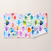 Regenbogen Wasserfarben Regenbogen Regenschirme Badhandtuch Set (Handtuch)