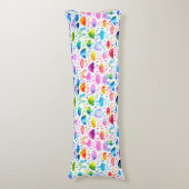 Regenbogen Wasserfarben Regenbogen Regenschirme Seitenschläferkissen (Vorderseite Vertikal)