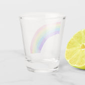 Regenbogen-Wasserfarben-Schnapsglas Schnapsglas (Rückseite)