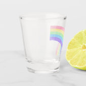 Regenbogen-Wasserfarben-Schnapsglas Schnapsglas (Links)