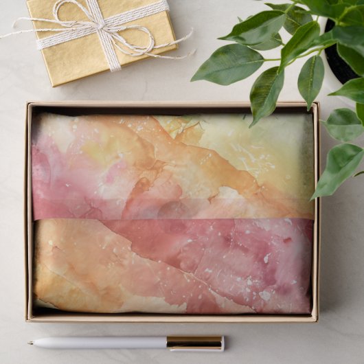 Regenbogen-Wasserfarben-Streifenmuster Seidenpapier (Geschenk)