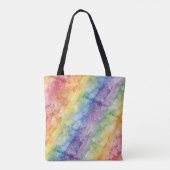 Regenbogen-Wasserfarben-Streifenmuster  Tasche (Rückseite)