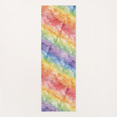 Regenbogen-Wasserfarben-Streifenmuster Yogamatte (Vorderseite)