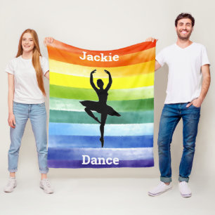 Regenbogen-Wasserfarben-Tanz-Flies-Decke für Mädch Fleecedecke