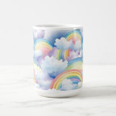 Regenbogen-Wasserfarben-Tasse Kaffeetasse (Mittel)