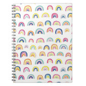 Regenbogen-Wasserfarbmuster Notizblock (Vorderseite)