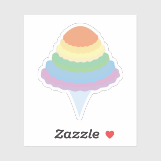 Regenbogen-Watte  Aufkleber (Blatt)