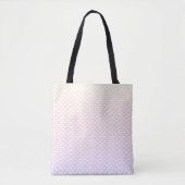 Regenbogen Waves Abstrakt Beach Mermaid Scales Tasche (Vorderseite)