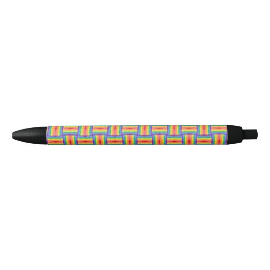 Regenbogen-Webart-Muster-Stift Kugelschreiber (Vorderseite)