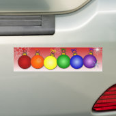 Regenbogen-Weihnachten Autoaufkleber (Auf Auto)