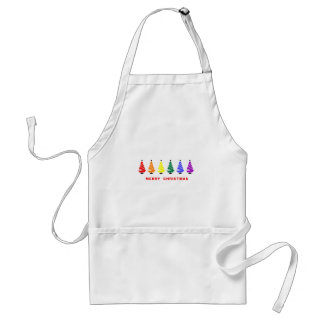 Regenbogen-Weihnachtsbaum Schürze