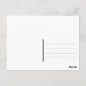 Regenbogen Weihnachtspostkarte Postkarte (Rückseite)