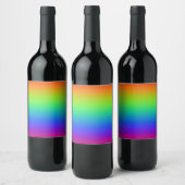 Regenbogen Weinetikett (Flaschen)