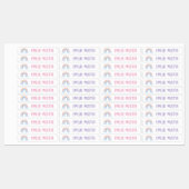 Regenbogen weiß - 96 schmale Kinder Etiketten (Blatt)