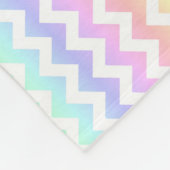 Regenbogen-weiße Zickzack Fleece-Pastelldecke Fleecedecke (Ecke)