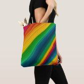 Regenbogen-Wellen-Farbfluss-Tasche Tasche (Von Nahem)
