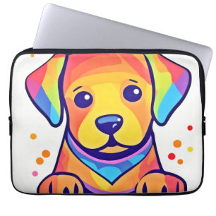 Regenbogen-Welpenliebe Laptopschutzhülle