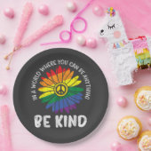 Regenbogen Welt sei freundlich Pappteller (Party)