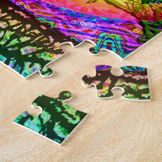 Regenbogen-Weltfriedenspuzzlespiel Puzzle (Seite)