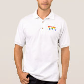 Regenbogen-Weltkarte-1192306_1920 Polo Shirt (Vorderseite)