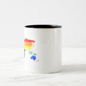 Regenbogen-Weltkarte-1192306_1920 Zweifarbige Tasse (Mittel)