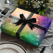 Regenbogen-Weltraum-Galaxie-Nebel-Kühlstern-Muster Geschenkpapier