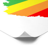 Regenbogen westjungfisch poster (Ecke)